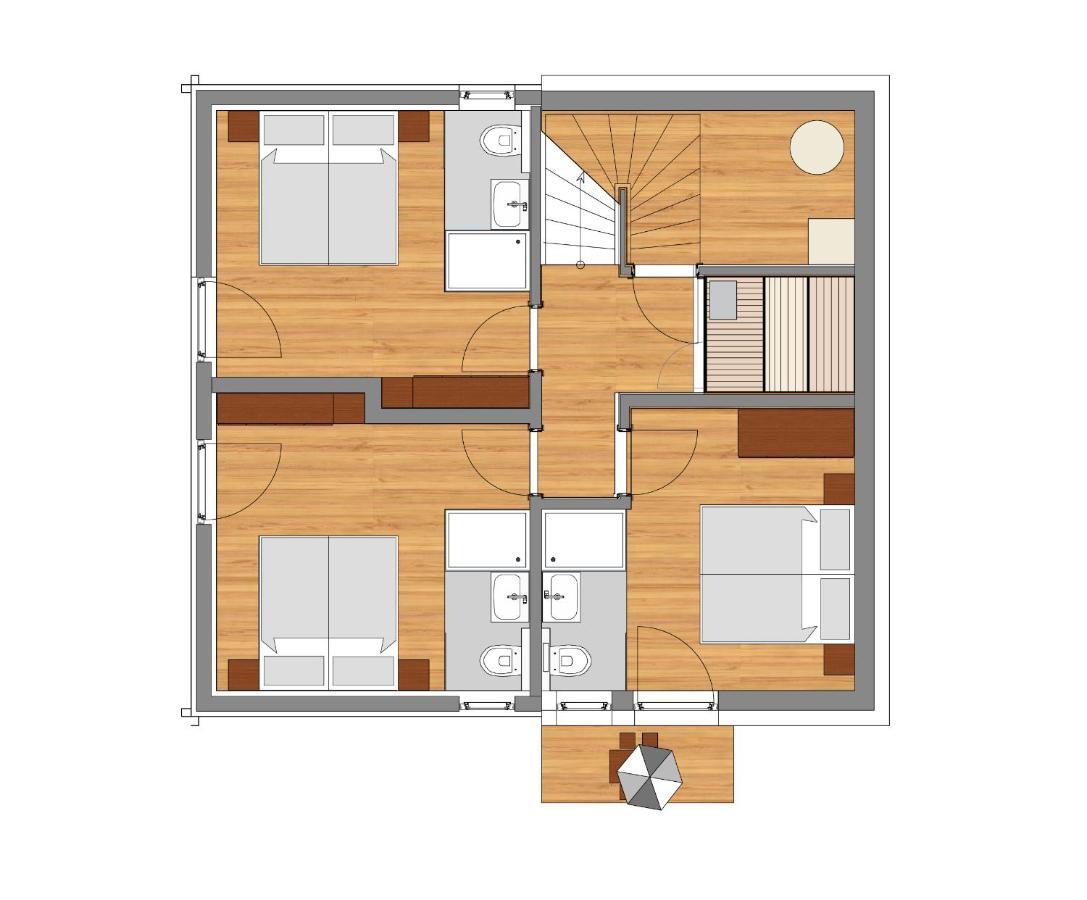 Holzknechthuette Villa Lachtal Exteriör bild